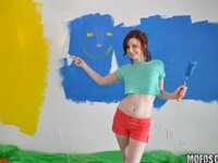 Lets Try Anal - Redhead Tits Painting Nude - 07/25/2014